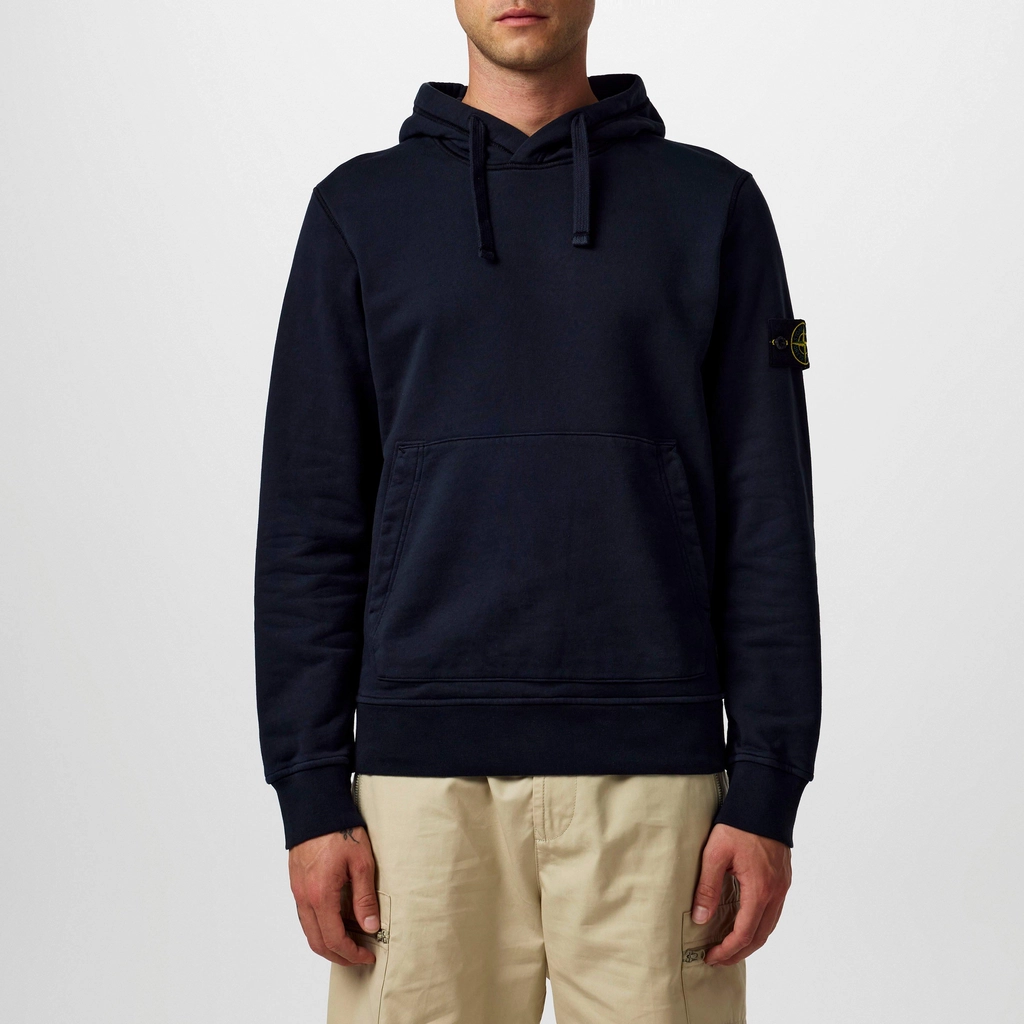 Stone Island Compass Fleece Hoodie - Blue A0020